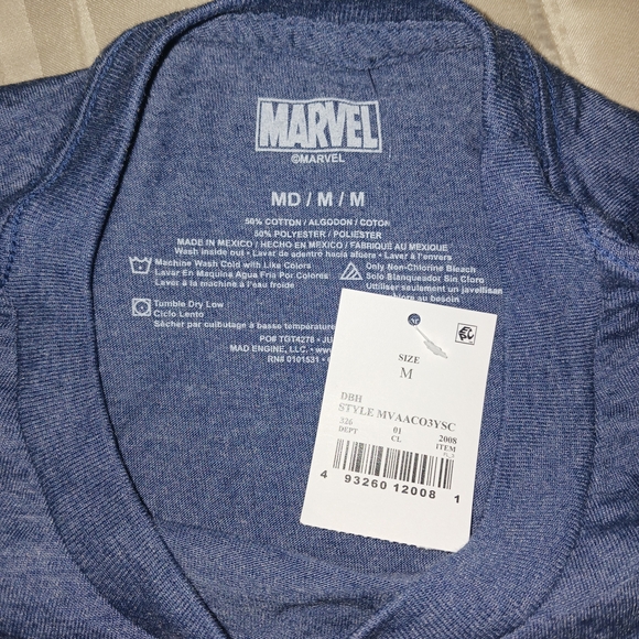 Marvel Captain America Shield Navy T-Shirt - Picture 3 of 3